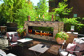 Empire Comfort Systems Carol Rose 60" See-Through Linear Outdoor Fireplace with Crushed Glass (OLL60SP12SN)